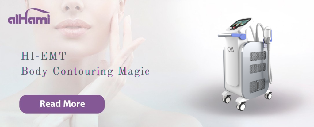 CMSLIM body contouring machine for muscle stimulation and fat reduction treatments
